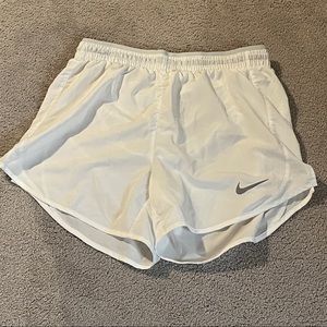White Nike Athletic shorts